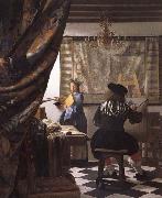 Jan Vermeer The Art of Painting Sweden oil painting artist